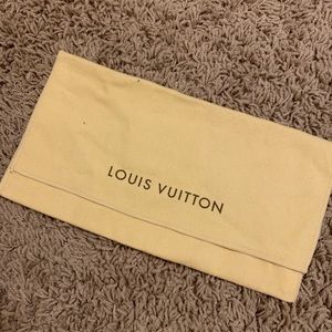 Louis Vuitton wallet dustbag